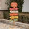 Glitzhome® 42.5" Fall Wooden Pumpkin Patch Porch Sign